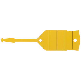 KSTOOLS® - Schlüsselanhänger mit Schlaufe, gelb, 500 Stück