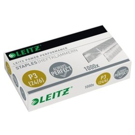 LEITZ® - Heftklammer 55700000 24/6 30 Blattverzinkt 1.000 St./Pack.