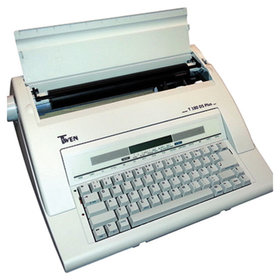 TWEN® - Schreibmaschine T 180DS Plus 583 mit Display portable weiß