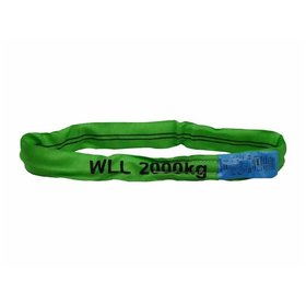 McBull - Rundschlinge (Einfachmantel), 2000 kg, grün, Umfangslänge 2 m/Nutzlänge 1 m