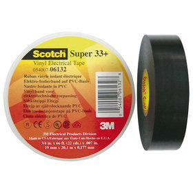 3M™ - Elektroisolierband Scotch Super 33+, schwarz, 19mm x 6m