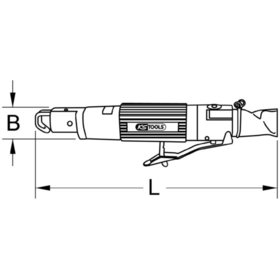 KSTOOLS® - Druckluft-Karosserie-Stichsäge SlimPOWER Mini, 170mm 515.5045