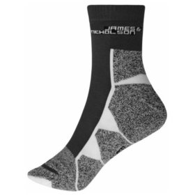 James & Nicholson - Sport Socken JN215, schwarz/weiß, Größe 39-41