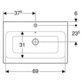 Geberit - iCon Aufsatzwaschtisch, 75x48,5cm