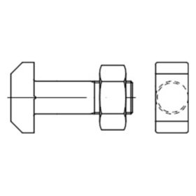 Hammerschraube DIN 261 Form B MU Stahl 4.6 M12 x 40mm