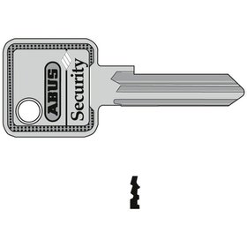 ABUS - Schlüsselrohling, C98, eckig, Messing neusilber