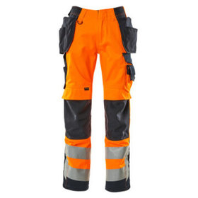 MASCOT® - Wigan Hose mit Hängetaschen SAFE SUPREME, hi-vis Orange/Schwarzblau, Größe 76C52