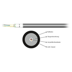 EFB - LWL-Universalkabel OM3 Dc 50/125 sw TRS Dca s2 d2 a1 Kabel längswasserdicht 4fas