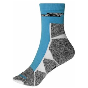 James & Nicholson - Sport Socken JN215, hellblau/weiß, Größe 42-44