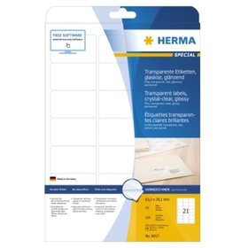 HERMA - Folienetikett 8017 63,5x38,1mm tr 525er-Pack