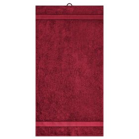 James & Nicholson - Bio Handtuch 50 x 100cm MB442, orient-rot