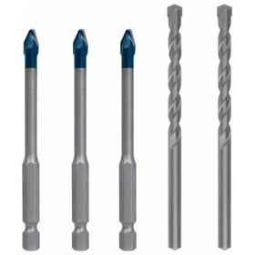 Bosch - EXPERT HEX-9 HardCeramic Bohrer Mixed Set, 6mm, 5-teilig (2608900596)