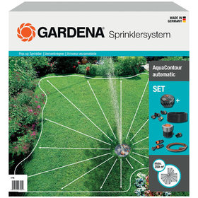 GARDENA - Sprinklersystem Komplett Set Versenkregner AquaContour 2708