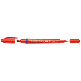 Markal® - DURA-INK Dual Marker 0,8 / 1,5mm rot, 4er-Pack