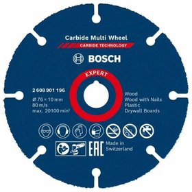 Bosch - EXPERT Carbide Multi Wheel Trennscheibe, 76 mm, 10 mm. für Mini-Winkelschleifer (2608901196)