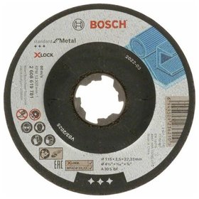 Bosch - X-LOCK Standard for Metal Trennscheibe gekröpft, 115 mm (2608619781)