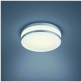 Helestra - LED-Sensorleuchte 18W ZELO 2900K 1420lm chr glz Konv IP44 Ø290mm Glas satiniert