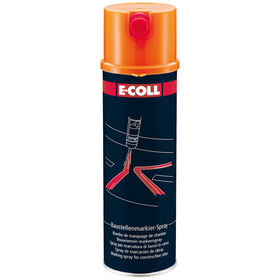 E-COLL - Baustellen-Markierspray Acrylatbasis mit Schreibdüse orange 500ml Dose