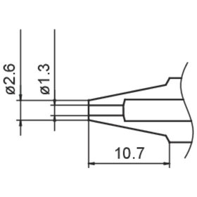 Hakko - Entlötdüse Serie N3, Ø 1,3 mm