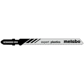 metabo® - 5 Stichsägeblätter "expert plastics" 74/ 2,0 mm, HSS (623640000)