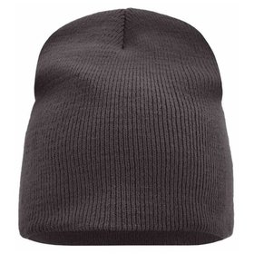 James & Nicholson - Beanie Mütze ohne Umschlag MB7580, schwarz, Einheitsgröße