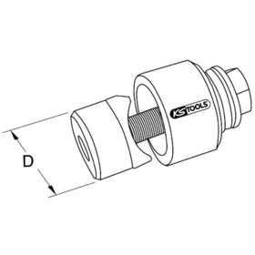 KSTOOLS® - Schraublochstanze mit einfachem Kugellager, 20,4mm