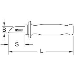 KSTOOLS® - Kabelmesser mit Schutzisolierung, 210mm