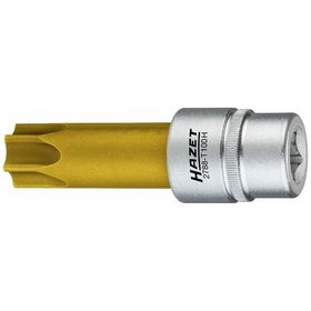 HAZET - Nockenwellen-Versteller TORX® Schraubendreher-Einsatz, mit Bohrung 2788-T100H, Vierkant 12,5mm (1/2"), Tamper Resistant TORX® Profil, T100H