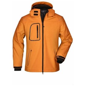 James & Nicholson - Herren Winter Softshelljacke JN1000, orange, Größe L