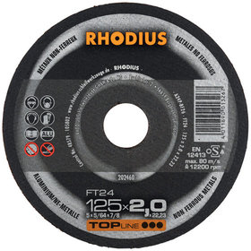 RHODIUS - Trennscheibe FT24 125x2,0mm gerade