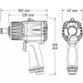 HAZET - Twin Turbo Schlagschrauber 9013MTT ∙ Lösemoment 1890 Nm ∙ 3/4" (20mm) Vierkant