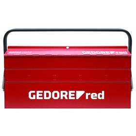 GEDORE red® - Werkzeugkasten, 5 Fächer, leer, 260x535x210mm, rot, Stahlblech, R20600073