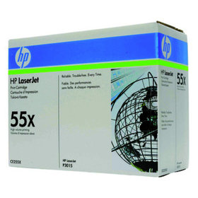 HP - Toner, 55X, CE255X, schwarz, f. LJP3010/3015, mit Chip, ca. 12.500 Seiten