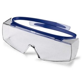 uvex - Schutzbrille super OTG farblos supravision sapphire navy blau