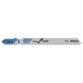 Bosch - Stichsägeblatt T 118 G Basic for Metal 3er-Pack (2608631674)