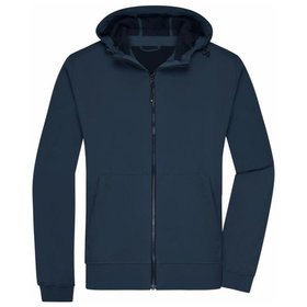 James & Nicholson - Herren Kapuzen Softshelljacke JN1146, navy-blau, Größe L