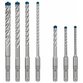 Bosch - EXPERT SDS plus-7X Hammerbohrer-Set, 5/6/6/8/8/10/12mm, 7-teilig für Bohrhämmer (2608900195)