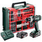 metabo® - Akku-Bohrschrauber BS 18 L Set (602321710) mit 74-teiliger Mobiler Werkstatt, Kunststoffkoffer, 18V 2x2Ah Li-Power + SC 30