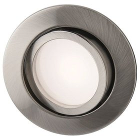 Rutec - LED-Einbaustrahler 6W SANYA 3000K A+ 95° 433lm 1LED IP40 eisen gebürstet Konv