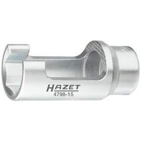 HAZET - Injektor Steckschlüsseleinsatz Siemens s 25 mm 4798-15, Vierkant 12,5mm (1/2"), Außen Sechskant Profil, 25mm