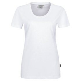 HAKRO - Damen T-Shirt Classic 127, weiß, Größe L