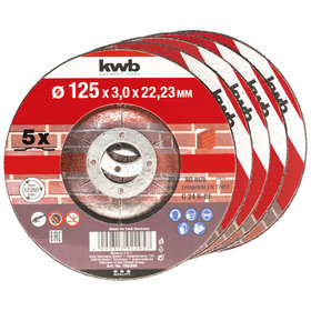 kwb - Trennscheiben, Steinbearbeitung, ø125mm, 5 Stück