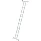 MUNK Günzburger Steigtechnik - Vielzweckleiter 4x4 Sprossen, L 4750mm, AH 5850mm