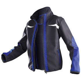 Kübler - Kinder-Softshell Jacke KIDZ 1341, schwarz/blau, Größe 134-140