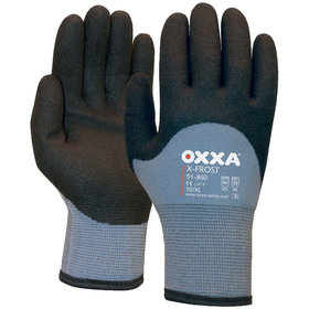 OXXA® - Handschuh X-Frost, grau/schwarz, Größe 10