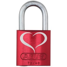 ABUS - AV-Vorhangschloss, LoveLock 2 72/40, Aluminium rot