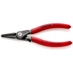 KNIPEX® - Präzisions-Sicherungsringzange für Innenringe in Bohrungen mit Überdehnungsschutz grau atramentiert, mit rutschhemmendem Kunststoff überzogen 140 mm 4831J1