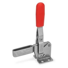 Ganter Norm® - 810-75-A-NI Edelstahl-Schnellspanner, Spannhebel vertikal, mit waagrechtem Fuß