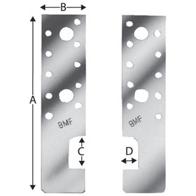 SIMPSON Strong-Tie® - Anker für Walzprofile, HE-Anker, Stahl verzinkt, HE 135