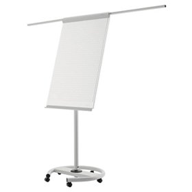 magnetoplan - Flipchart de Luxe 12270F13 mobil lichtgrau/weiß